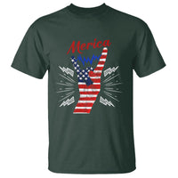 Merica Rock Sign 4th Of July T Shirt - Wonder Print Shop