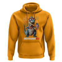 4th Of July Dinosaur Hoodie Amerisaurus Fireworks Patriotic Independence Day - Wonder Print Shop