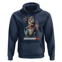 4th Of July Dinosaur Hoodie Amerisaurus Fireworks Patriotic Independence Day - Wonder Print Shop
