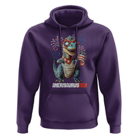 4th Of July Dinosaur Hoodie Amerisaurus Fireworks Patriotic Independence Day - Wonder Print Shop