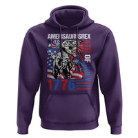 4th Of July Dinosaur Hoodie Amerisaurus Fireworks Patriotic Independence Day - Wonder Print Shop