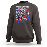 4th Of July Dinosaur Sweatshirt Amerisaurus Fireworks Patriotic Independence Day - Wonder Print Shop