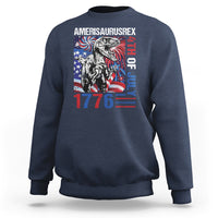 4th Of July Dinosaur Sweatshirt Amerisaurus Fireworks Patriotic Independence Day - Wonder Print Shop