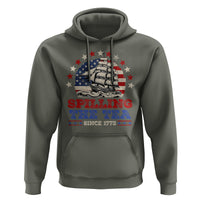 Funny 4th Of July Hoodie Spilling The Tea Since 1773 - Wonder Print Shop
