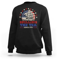 Funny 4th Of July Sweatshirt Spilling The Tea Since 1773 - Wonder Print Shop