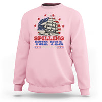 Funny 4th Of July Sweatshirt Spilling The Tea Since 1773 - Wonder Print Shop