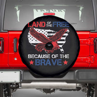 American Patriotic Spare Tire Cover Land Of The Free Because Of The Brave