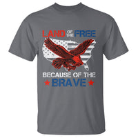 American Patriotic T Shirt Land Of The Free Because Of The Brave - Wonder Print Shop
