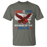 American Patriotic T Shirt Land Of The Free Because Of The Brave - Wonder Print Shop