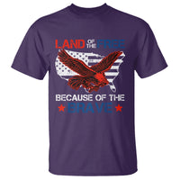 American Patriotic T Shirt Land Of The Free Because Of The Brave - Wonder Print Shop