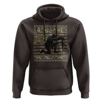 American Patriotic Hoodie Land Of The Free Because Of The Brave - Wonder Print Shop