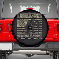 American Patriotic Spare Tire Cover Land Of The Free Because Of The Brave