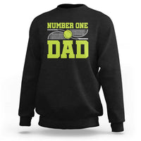 Funny Number One Tennis Dad Sweatshirt - Wonder Print Shop