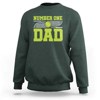 Funny Number One Tennis Dad Sweatshirt - Wonder Print Shop