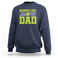 Funny Number One Tennis Dad Sweatshirt - Wonder Print Shop
