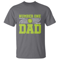 Funny Number One Tennis Dad T Shirt - Wonder Print Shop