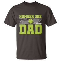 Funny Number One Tennis Dad T Shirt - Wonder Print Shop