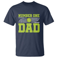 Funny Number One Tennis Dad T Shirt - Wonder Print Shop