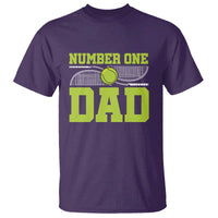 Funny Number One Tennis Dad T Shirt - Wonder Print Shop