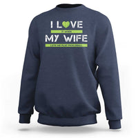 Funny I Love It When My Wife Lets Me PLay Pickleball Sweatshirt - Wonder Print Shop