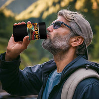 Funny Pickleball 4 in 1 Can Cooler Tumbler Never Underestimate An Old Man With A Pickleball Paddle