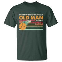 Funny Pickleball T Shirt Never Underestimate An Old Man With A Pickleball Paddle - Wonder Print Shop