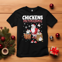 Christmas T Shirt Chickens For Everybody Santa Present Chimney - Wonder Print Shop