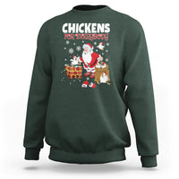 Christmas Sweatshirt Chickens For Everybody Santa Present Chimney - Wonder Print Shop