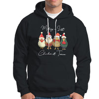 Christmas Hoodie Making A List Chicken It Twice Cute Santa Cuck - Wonder Print Shop