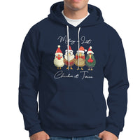 Christmas Hoodie Making A List Chicken It Twice Cute Santa Cuck - Wonder Print Shop