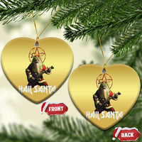 Hail Santa Sleigher Heavy Metal Christmas Ornament - Wonder Print Shop