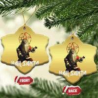 Hail Santa Sleigher Heavy Metal Christmas Ornament - Wonder Print Shop