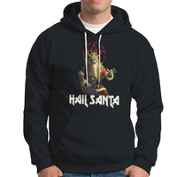 Hail Santa Sleigher Heavy Metal Ugly Christmas Hoodie - Wonder Print Shop