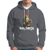 Hail Santa Sleigher Heavy Metal Ugly Christmas Hoodie - Wonder Print Shop