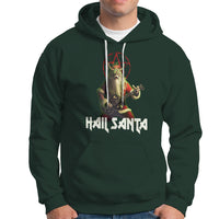 Hail Santa Sleigher Heavy Metal Ugly Christmas Hoodie - Wonder Print Shop