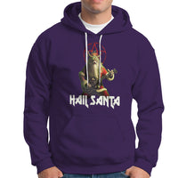 Hail Santa Sleigher Heavy Metal Ugly Christmas Hoodie - Wonder Print Shop