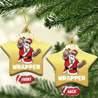 Gangsta Wrapper Funny Xmas Santa Hip Hop Christmas Ornament - Wonder Print Shop