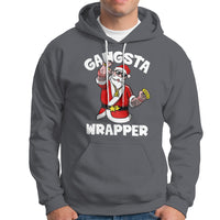 Christmas Hoodie Gangsta Wrapper Funny Santa Hip Hop - Wonder Print Shop