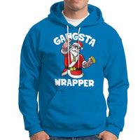 Christmas Hoodie Gangsta Wrapper Funny Santa Hip Hop - Wonder Print Shop