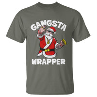 Christmas T Shirt Gangsta Wrapper Funny Santa Hip Hop - Wonder Print Shop