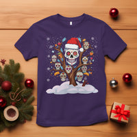 Christmas T Shirt Sugar Skull On Tree Funny Xmas - Wonder Print Shop