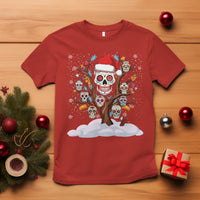 Christmas T Shirt Sugar Skull On Tree Funny Xmas - Wonder Print Shop