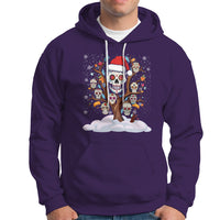 Christmas Hoodie Sugar Skull On Tree Funny Xmas - Wonder Print Shop
