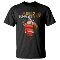 Christmas T Shirt Merry Kwanzaa African American Santa - Wonder Print Shop