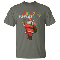 Christmas T Shirt Merry Kwanzaa African American Santa - Wonder Print Shop
