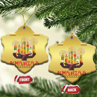Happy Kwanzaa African American Xmas Christmas Ornament - Wonder Print Shop