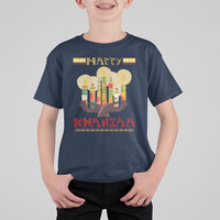 Christmas T Shirt For Kid Happy Kwanzaa African American Candles - Wonder Print Shop