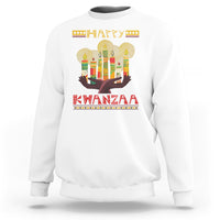 Christmas Sweatshirt Happy Kwanzaa African American Candles - Wonder Print Shop