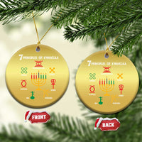 7 Principles Of Kwanzaa African American Xmas Christmas Ornament - Wonder Print Shop