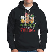 Christmas Hoodie Reindeer Beer Drinking I'm The Kind Of Naughty Santa Likes - Wonder Print Shop